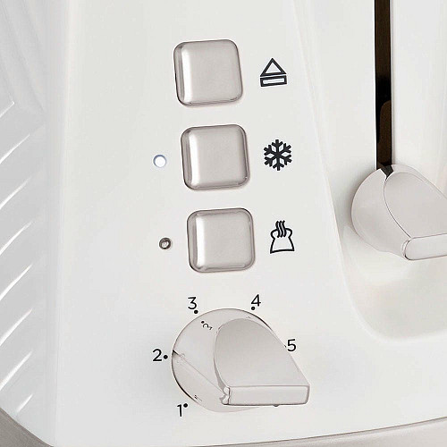 Тостер Russell Hobbs GrooWe 2 Slice 850Вт, підігрів, розморож., пластик, білий