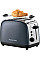 Тостер Russell Hobbs Colours Plus 1600Вт, подогрев, размораживание, металл., серый