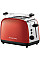 Тостер Russell Hobbs Colours Plus 1600Вт, подогрев, размораживание, металл., красный