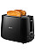 Тостер Philips Daily Collection 830Вт, кришка від пилу, пластик, чорний
