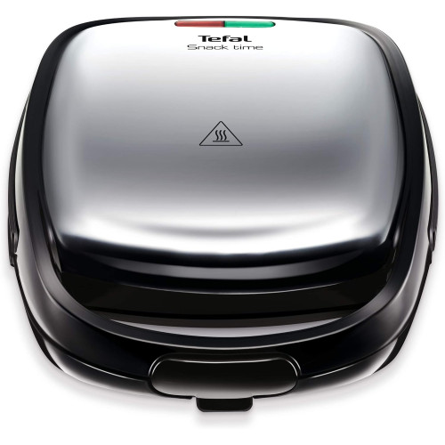 Мультимейкер Tefal Snack Time 3in1 700Вт, тефлон, 2 пластини, корпус-метал, чорно-сірий