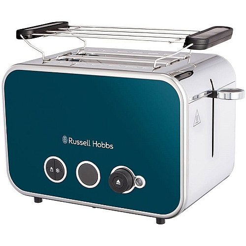 Тостер Russell Hobbs Distinctions 2-Slice 1670Вт, подогрев, размораживание, пластик, синий