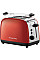 Тостер Russell Hobbs Colours Plus 1600Вт, подогрев, размораживание, металл., красный