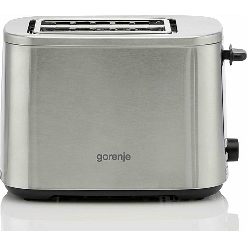 Тостер Gorenje 800Вт, подогрев, размораживание, пластик, серебристый