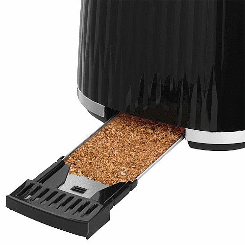 Тостер  Russell Hobbs Eden 800Вт, пластик, підігрів,разморозка, чорний