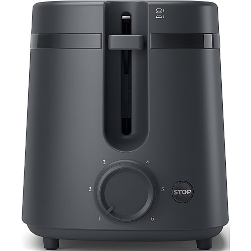 Тостер Philips Essentials Collection 650Вт, пластик, темно-сірий
