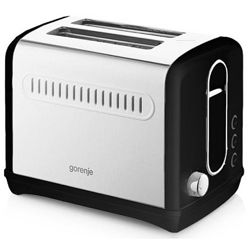 Тостер Gorenje, 950Вт, функц. размораживание, автоотключение, пластик+метал, черный
