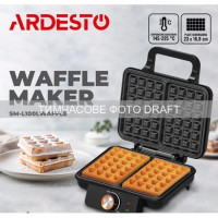 Вафельница Ardesto 1200Вт, прямоугольные вафли, глубокие пластины, корпус-пластик, черный