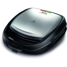 Мультимейкер Tefal Snack Time 3in1 700Вт, тефлон, 2 пластини, корпус-метал, чорно-сірий