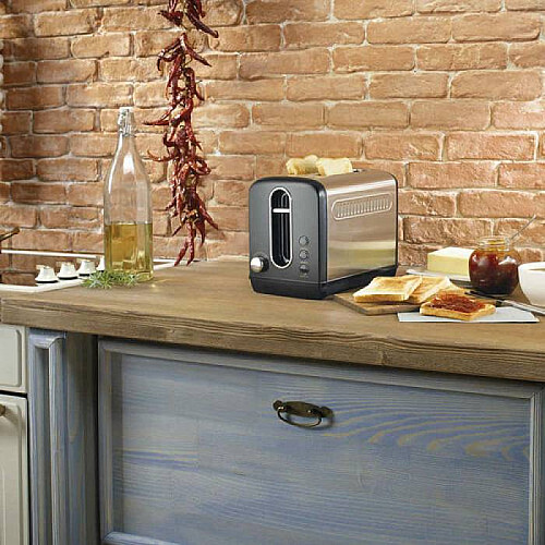 Тостер Gorenje, 950Вт, функц. размораживание, автоотключение, пластик+метал, черный