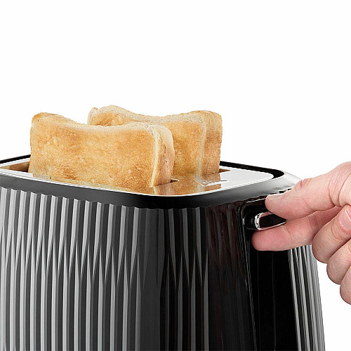 Тостер  Russell Hobbs Eden 800Вт, пластик, підігрів,разморозка, чорний