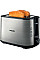 Тостер Philips WiWa Collection 950Вт, металл/пластик, черный