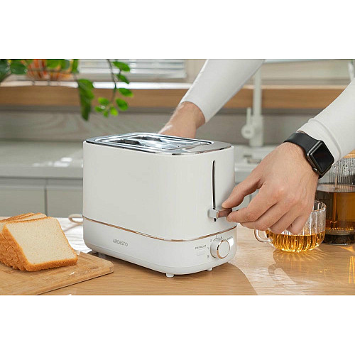 Тостер ARDESTO Timeless Elegance, 800Вт, пластик, 2 слоти, білий
