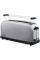 Тостер Russell Hobbs Oxford 1000Вт, довгі слоти, метал, сріблястий