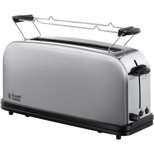 Тостер Russell Hobbs Oxford 1000Вт, довгі слоти, метал, сріблястий