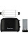 Тостер Russell Hobbs Colours Plus 1600Вт, підігрів, розморожування, метал., чорний