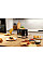 Тостер Gorenje 850Вт, підігрів, розморожування, пластик, чорний
