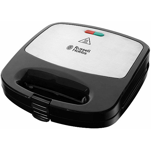 Мультимейкер Russell Hobbs Fiesta 750Вт, алюміній, 3 пластини, корпус-нержав.сталь/пластик, чорний