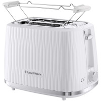 Тостер  Russell Hobbs Eden 800Вт, пластик, підігрів,разморозка, білий