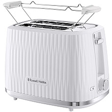 Тостер  Russell Hobbs Eden 800Вт, пластик, підігрів,разморозка, білий