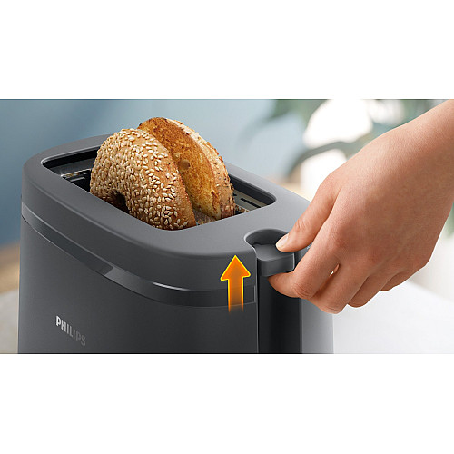 Тостер Philips Essentials Collection 650Вт, пластик, темно-сірий