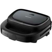 Вафельниця Philips Series 3000 750Вт, антипригарне покриття, корпус-пластик, чорний