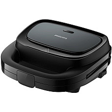 Вафельниця Philips Series 3000 750Вт, антипригарне покриття, корпус-пластик, чорний