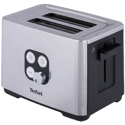 Тостер Tefal Cube 900Вт, метал/пластик, чорний