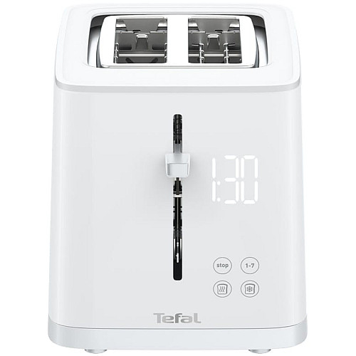 Тостер Tefal Sense 850Вт, LED дисплей, метал/пластик, білий