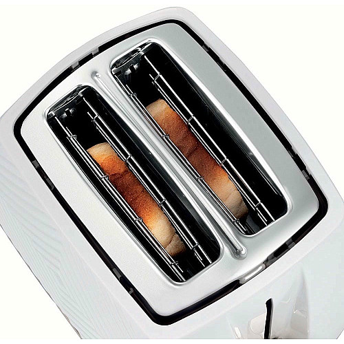Тостер Russell Hobbs GrooWe 2 Slice 850Вт, підігрів, розморож., пластик, білий