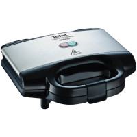 Сендвічмейкер Tefal Ultracompact 700Вт, 1 пластина-гриль, корпус-пластик, чорно-сріблястий