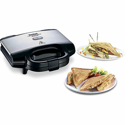 Сэндвичмейкер Tefal Ultracompact 700Вт, 1 пластина-сэндвич, корпус-нержав.сталь/пластик, черный