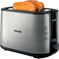 Тостер Philips WiWa Collection 950Вт, металл/пластик, черный