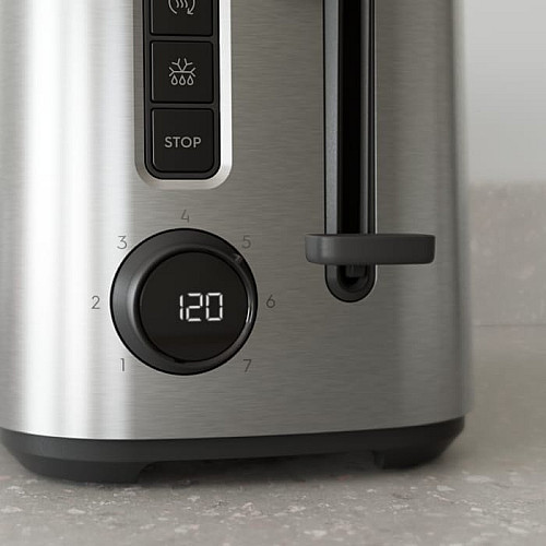 Тостер Electrolux 800Вт, дисплей, метал