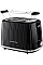Тостер  Russell Hobbs Eden 800Вт, пластик, підігрів,разморозка, чорний