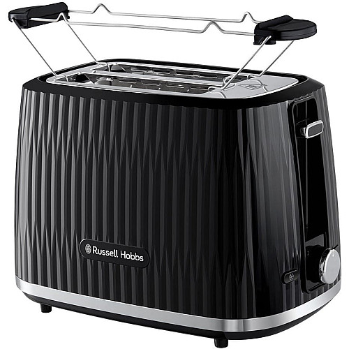 Тостер  Russell Hobbs Eden 800Вт, пластик, підігрів,разморозка, чорний