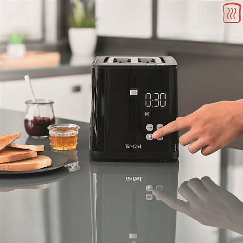 Тостер Tefal Digital 850Вт, LED дисплей, пластик, чорний