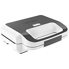 Мультимейкер Tefal Snack XL 850Вт, тефлон, 3 пластини, корпус-пластик, біло-чорний