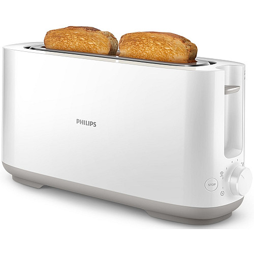 Тостер Philips Daily Collection 1000Вт, 1 відділення, пластик, білий