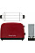 Тостер Russell Hobbs Colours Plus 1600Вт, подогрев, размораживание, металл., красный