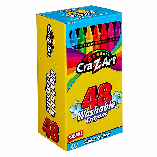 Мел восковой Cra-Z-Art легкосмываемый, 48шт