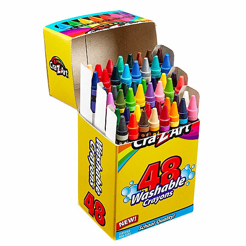 Мел восковой Cra-Z-Art легкосмываемый, 48шт
