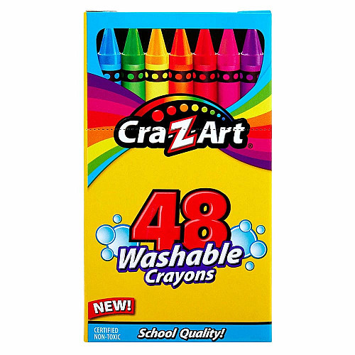 Мел восковой Cra-Z-Art легкосмываемый, 48шт