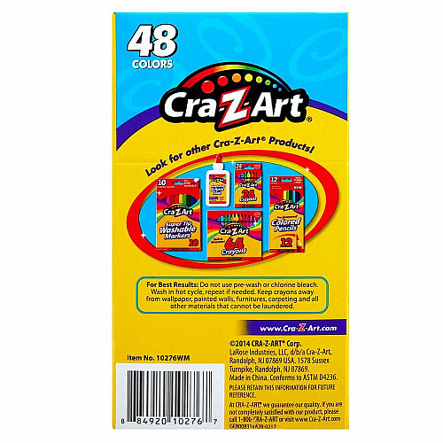 Мел восковой Cra-Z-Art легкосмываемый, 48шт