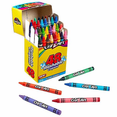 Мел восковой Cra-Z-Art легкосмываемый, 48шт