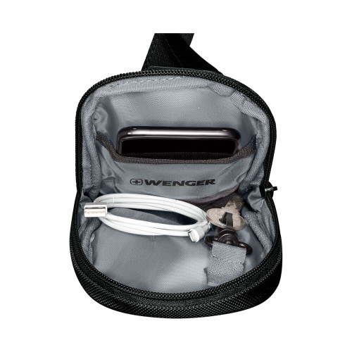 Сумка через плече Wenger XE Compact Crossbody Monosling  RFID Protection , чорний