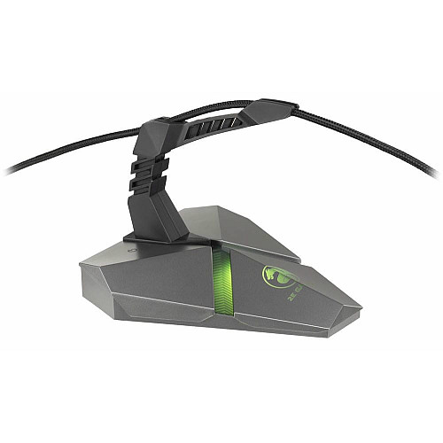 Тримач кабелю 2E GAMING Scorpio 4в1, LED, сірий