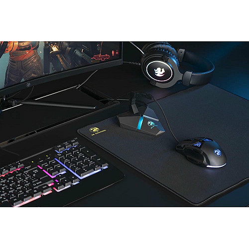 Тримач кабелю 2E GAMING Scorpio 4в1, LED, сірий