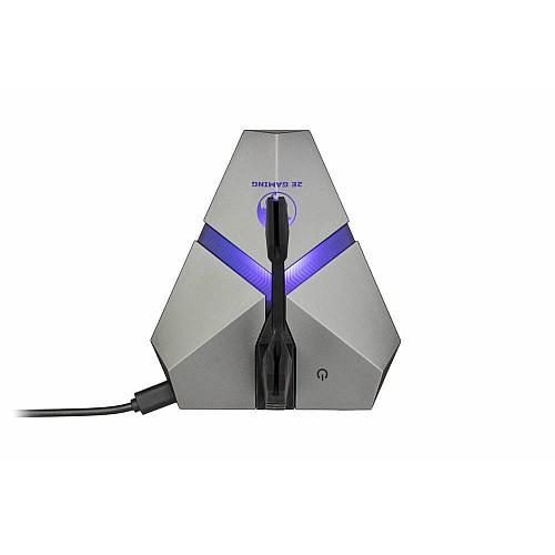 Тримач кабелю 2E GAMING Scorpio 4в1, LED, сірий