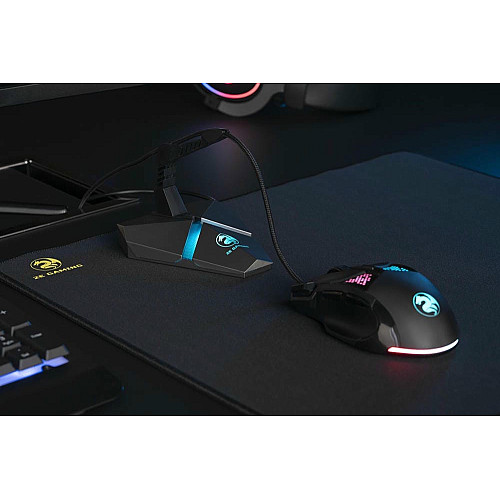 Тримач кабелю 2E GAMING Scorpio 4в1, LED, сірий